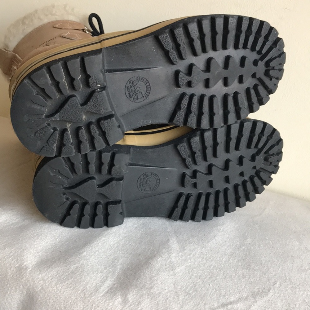 Sorel Caribou Sz 6 boot Kaufman boot "Made in Canada" tan leather Waterproof - Picture 12 of 15